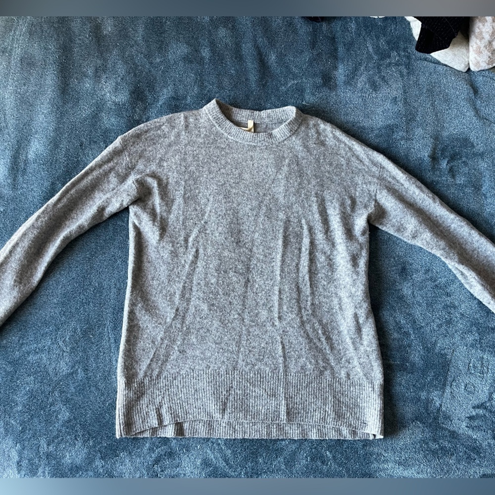 Babaton Heather Gray Wool Sweater